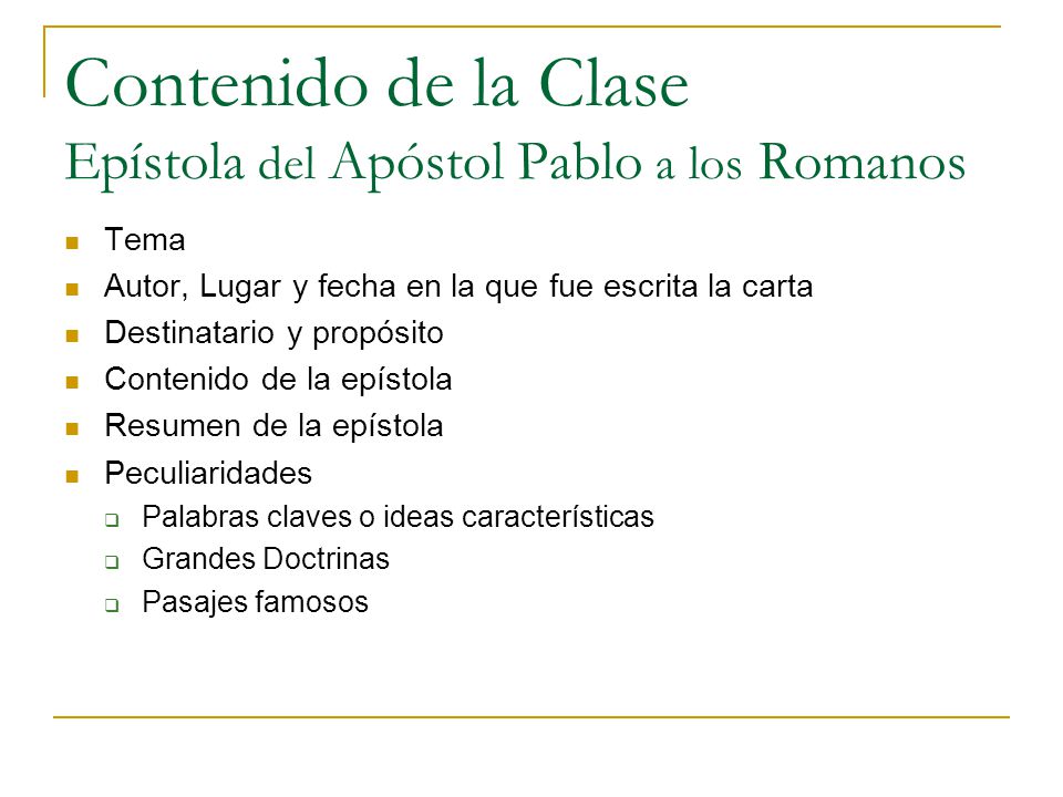 Las Epistolas de Pablo